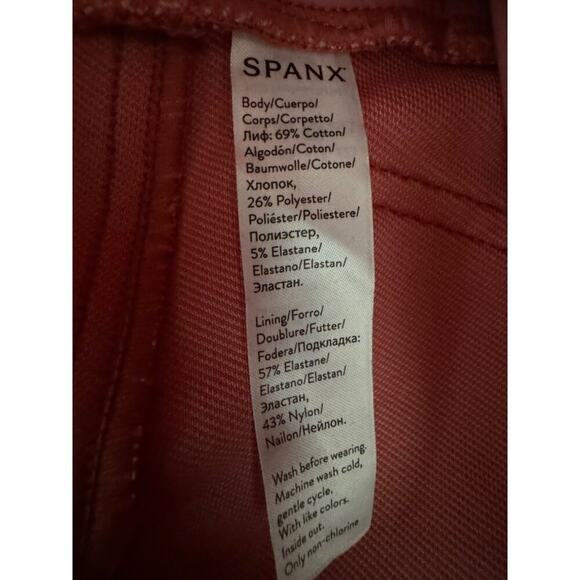 Spanx Jean-ish Ankle Jeggings Pink Slimming Casual Pull On Small - Picture 8 of 8